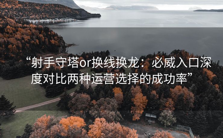 “射手守塔or换线换龙：必威入口深度对比两种运营选择的成功率”  第2张