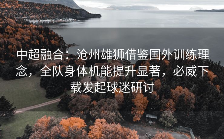 中超融合：沧州雄狮借鉴国外训练理念，全队身体机能提升显著，必威下载发起球迷研讨  第1张